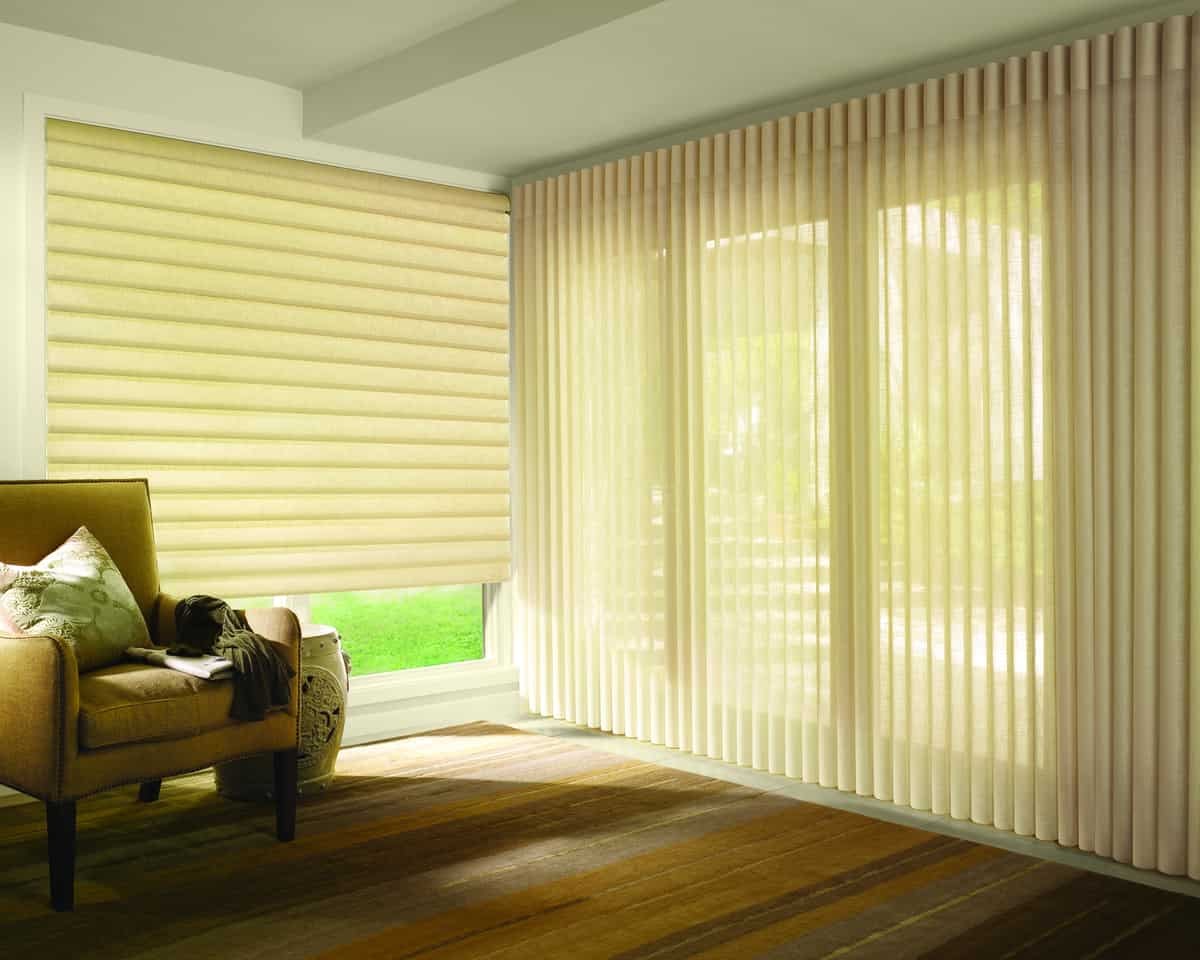 Hunter Douglas Vignette® Modern Roman Shades Designer Shades Window Treatments near Roseville, California (CA).