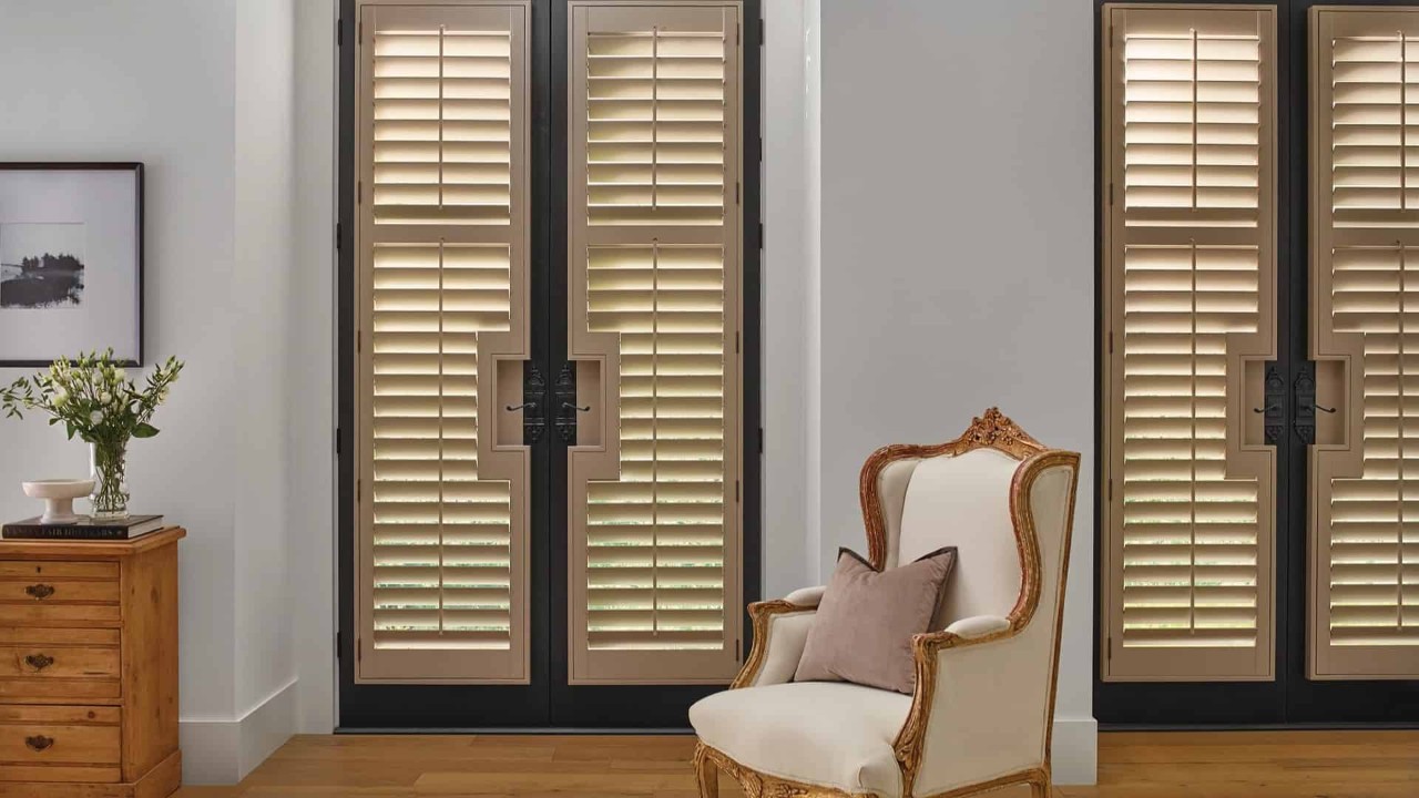 Hunter Douglas Heritance® Wood Shutters wooden shutters window shutters window treatments near Roseville, California (CA)